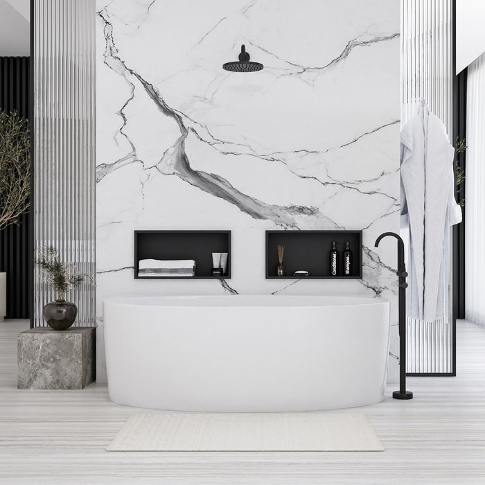 Mensola Bagno 30x45 Black Mat