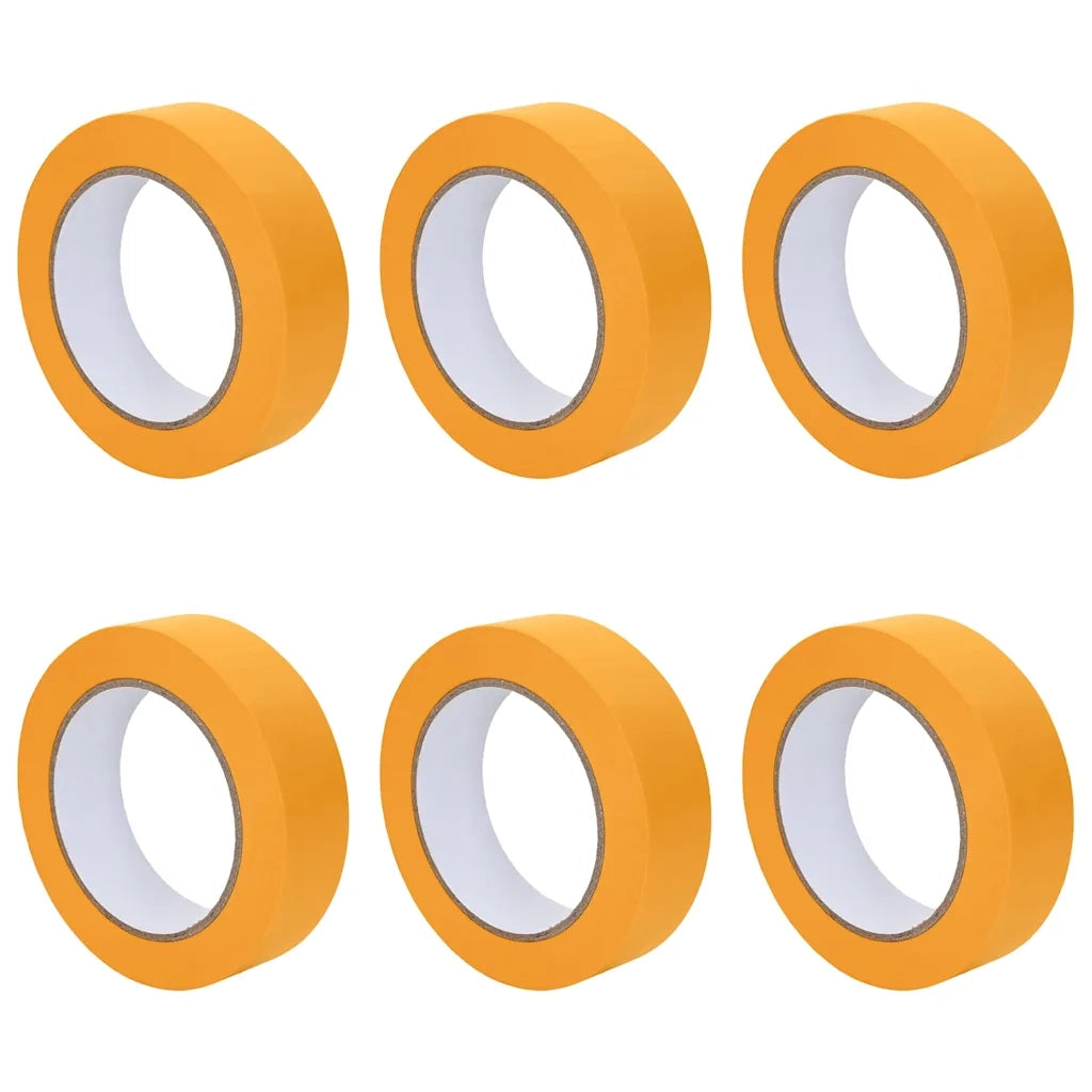 Nastri Adesivi per Pittori 6 pcs Giallo 25mm x 50m Carta 42019635