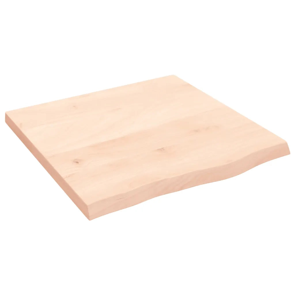 Piano per Tavolo 60x60x(2-4) cm in Rovere Massello Non Trattatocod mxl 120727