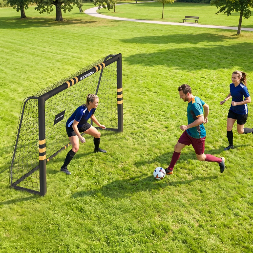 Porta da Calcio Portatile 240x160 cm con Imbottitura in Schiuma EPE