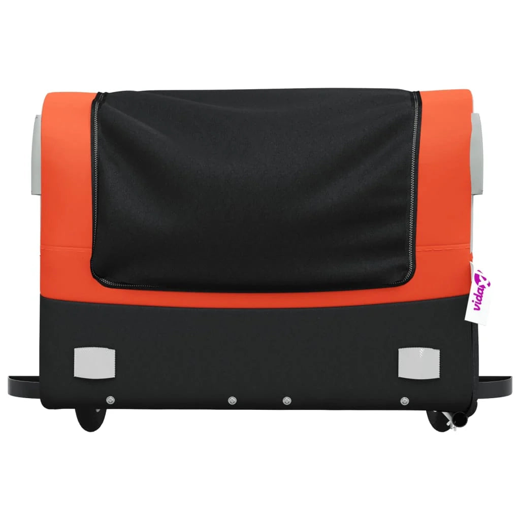 Rimorchio per trasporto biciclette capacità 45 kg ferro arancione 02_0044168