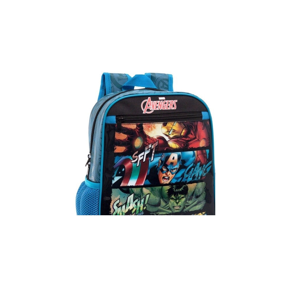 Trade Shop - Zaino Scuola Asilo Zainetto Poliestere Borsa 23 X 28 X 10 Cm Marvel Avengers -
