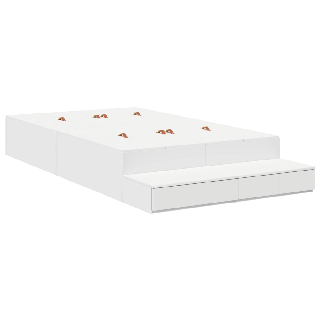 Struttura Letto contenitore Bianco 120x200 cm