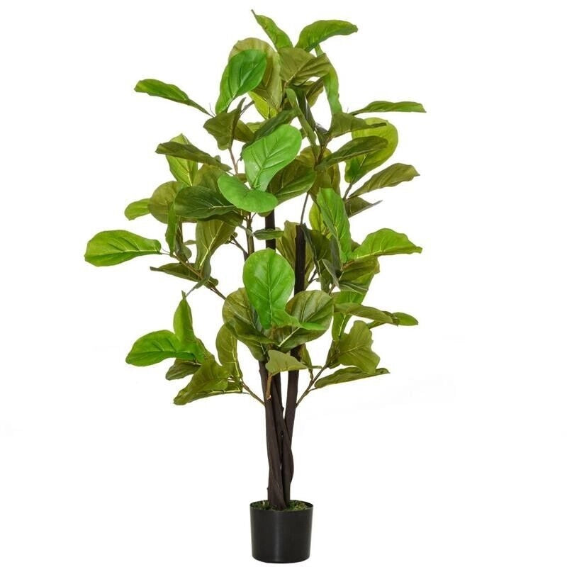 PIANTA FICUS ARTIFICIALE 130CM PER INTERNI ED ESTERNI CON 78 FOGLIE