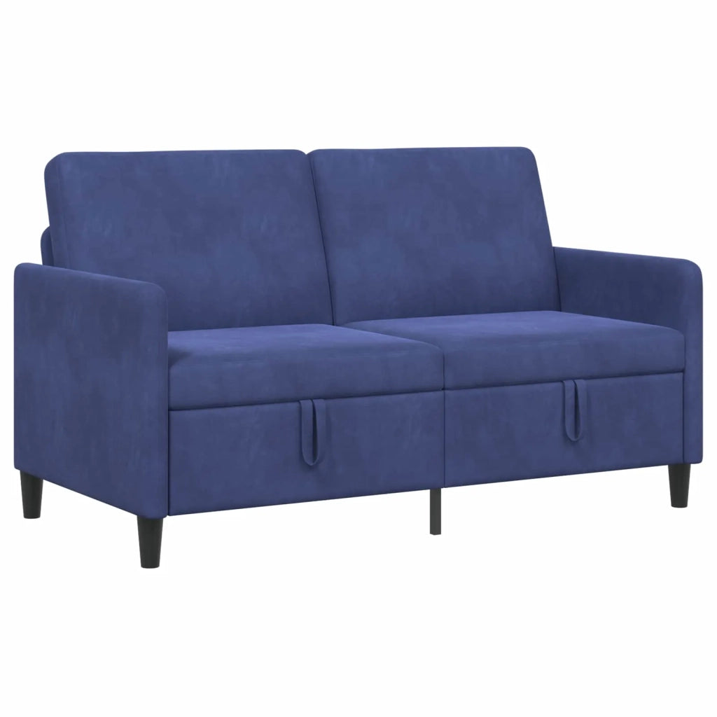 Divano con Storage Blu Polizia 152 x 78 x 87 cm Poliestere 42036945