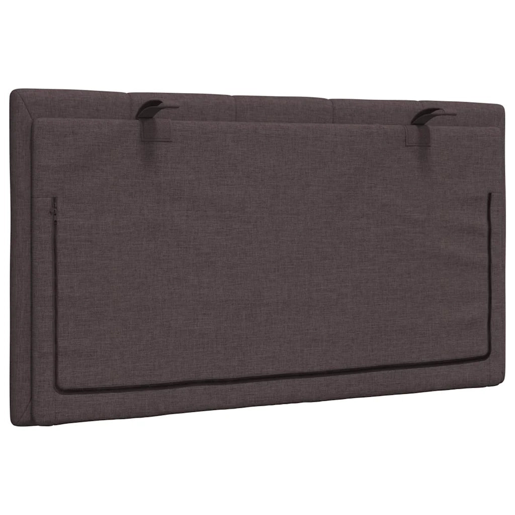 Cuscino Testiera Hanko Marrone Scuro 90 cm in Tessuto CFW5089449