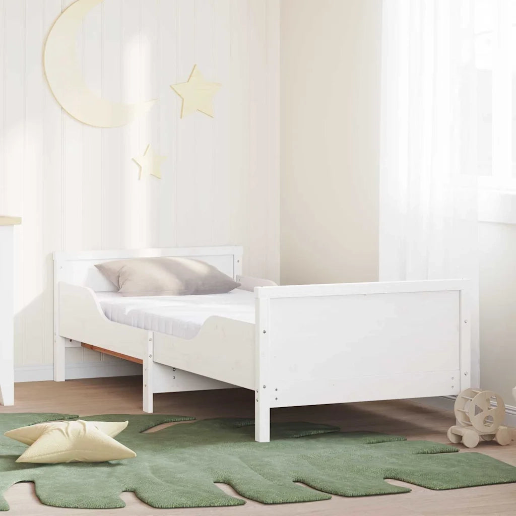 Struttura del letto Bianco 80 x 200 cm Pino massello