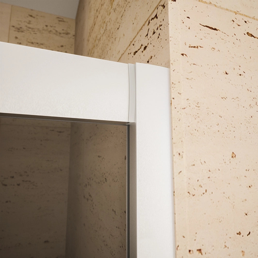 Box doccia estensibile 70-90x70-90 cm vetro 6mm fumè con profili in alluminio anodizzato | Nuuk