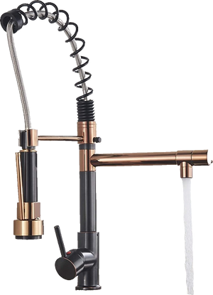 Bjorn | Rubinetto cucina Gastronomy rosegold Due docce | Rubinetto cucina professionale acciaio inossidabile | Ristorante doppio lavello