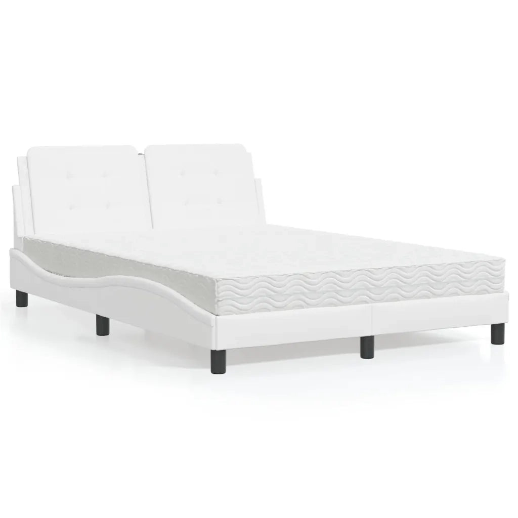 Giroletto senza Materasso Zadar Bianco 140x190 cm in Similpelle 3208860