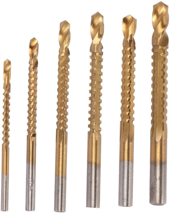 Zaagboor HSS 3-8 mm Robusto per Legno Metallo Plastica - Contenuto in HTML Aggiunto.