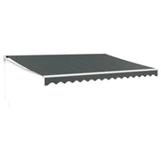 Tenda da Sole | Tenda parasole Retrattile Antracite 4,5x3 m Tessuto e Alluminio