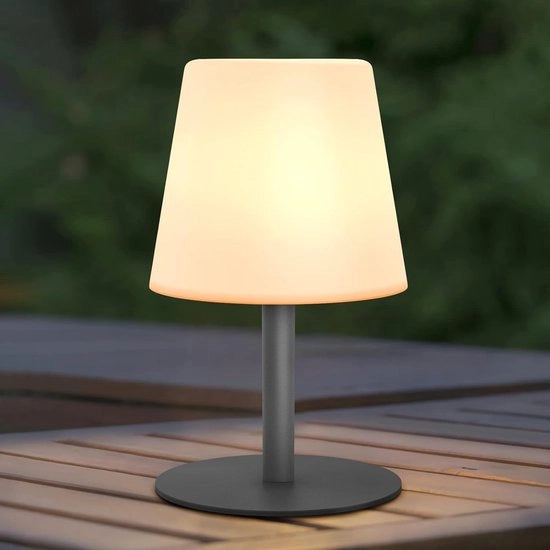 Lampada da Tavolo LED Senza Fili - Regolabile e Ricaricabile con Luce Bianca Calda e Fredda - Impermeabile per Esterni e Interni - Ideale per Terrazza e Giardino