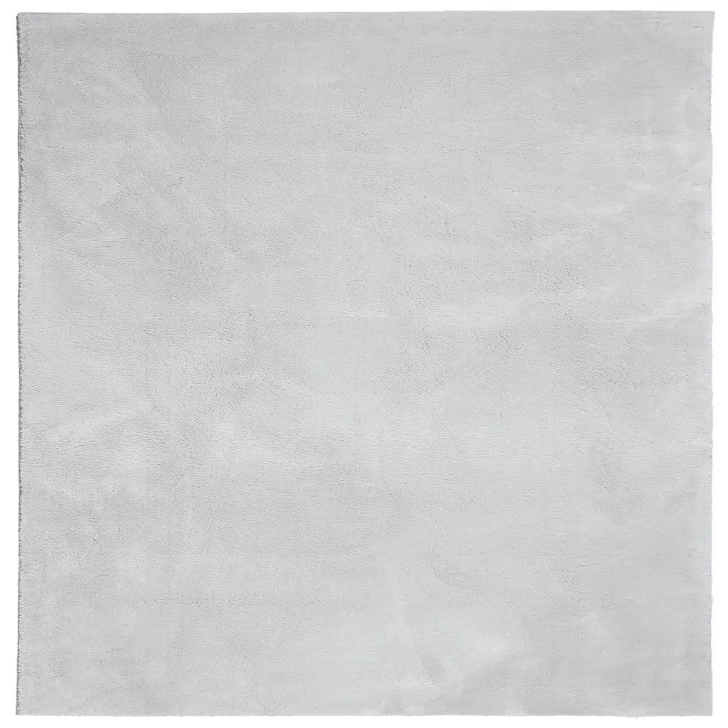 vidaXL Tappeto a Pelo Corto HUARTE Morbido e Lavabile Grigio 160x160cm