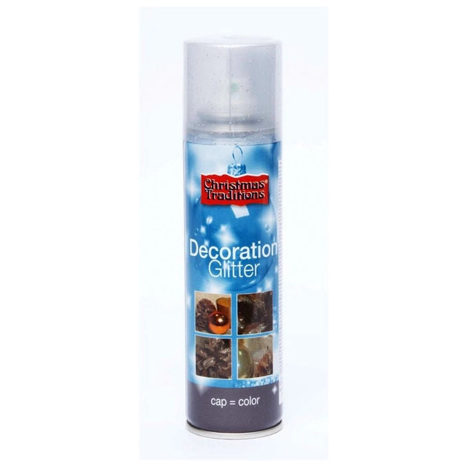 Christmas Traditions Glitter Spray Argento 100 ml per Decorazioni e Artigianato