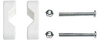 Morsetto nylon 22-25 mm bianco