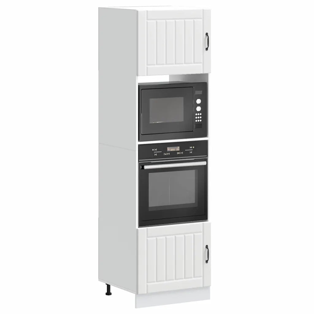 Armadi Forno 2 pz Kalmar Bianchi in Legno Multistrato