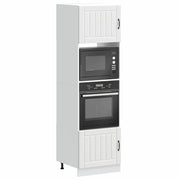 Armadi Forno 2 pz Kalmar Bianchi in Legno Multistrato