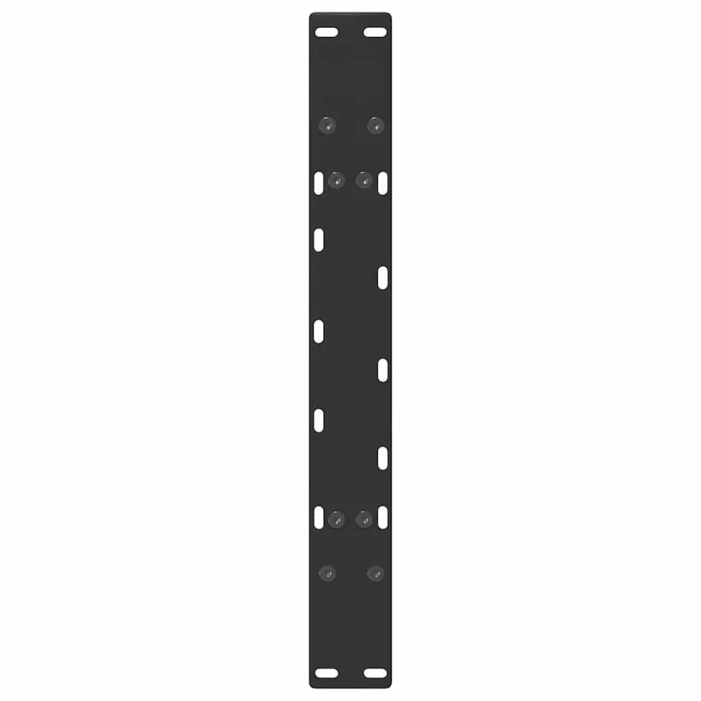 Set di 2 gambe regolabili per tavolino da caffè a forma di A 60 x 42-43 cm design moderno acciaio nero 02_0057116