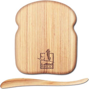 Tavolo da tostatura in legno con lama - piatto per servire toast a forma di toast per colazione e spuntini di sera