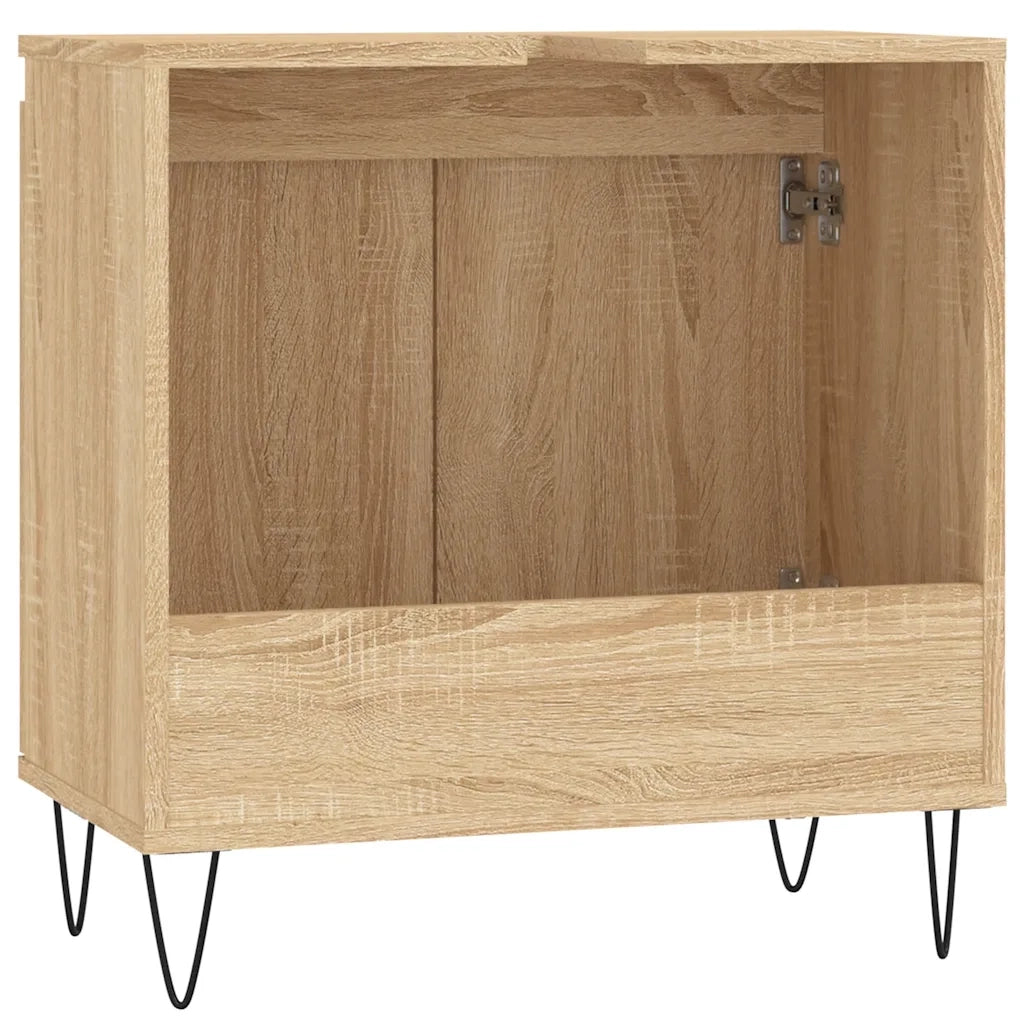 Mobile da Bagno | Armadio da bagno Rovere Sonoma 58x33x60 cm in Legno Multistrato