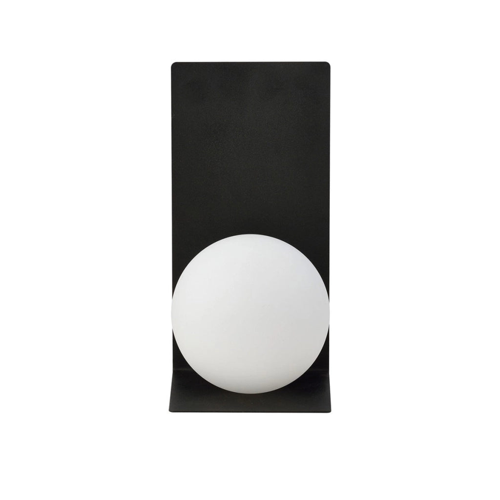 Lampada da parete FORM in acciaio nero e vetro