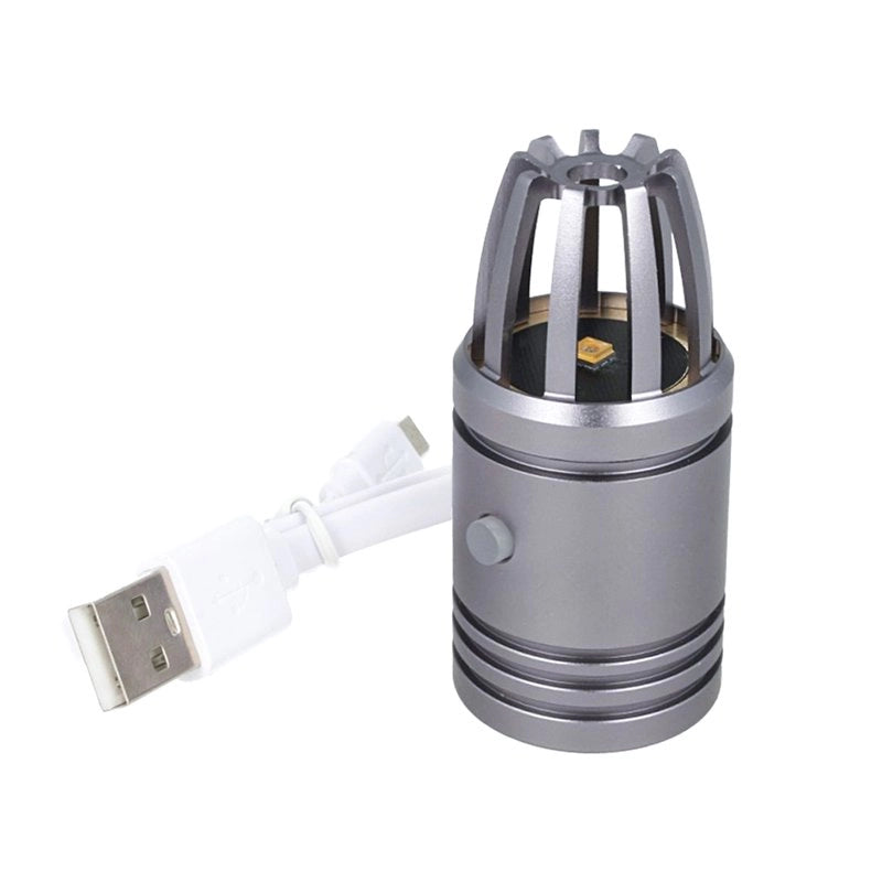 Mini Lampada Germicida UVC Disinfezione Sanificazione Per Auto Furgone Camper Ricaricabile Colore Grigio