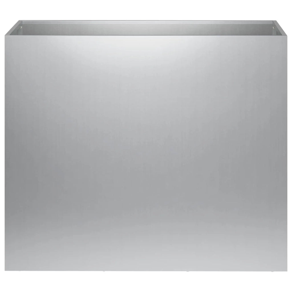 Vaso da giardino 2 pz Argento 60 x 30 x 40 cm Acciaio zincato 8005565