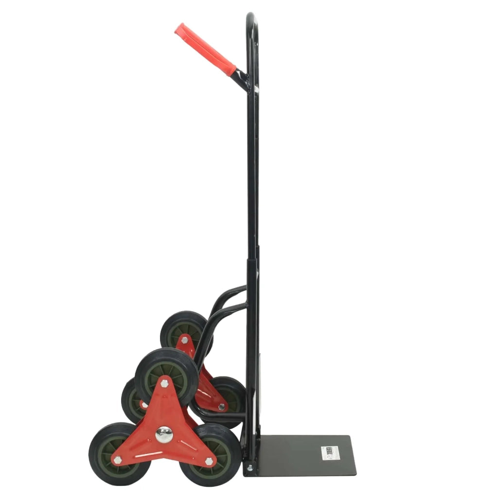 Carrello Manuale Nero e Rosso 64,5 x 49,5 x 114 cm Acciaio CFW6582955