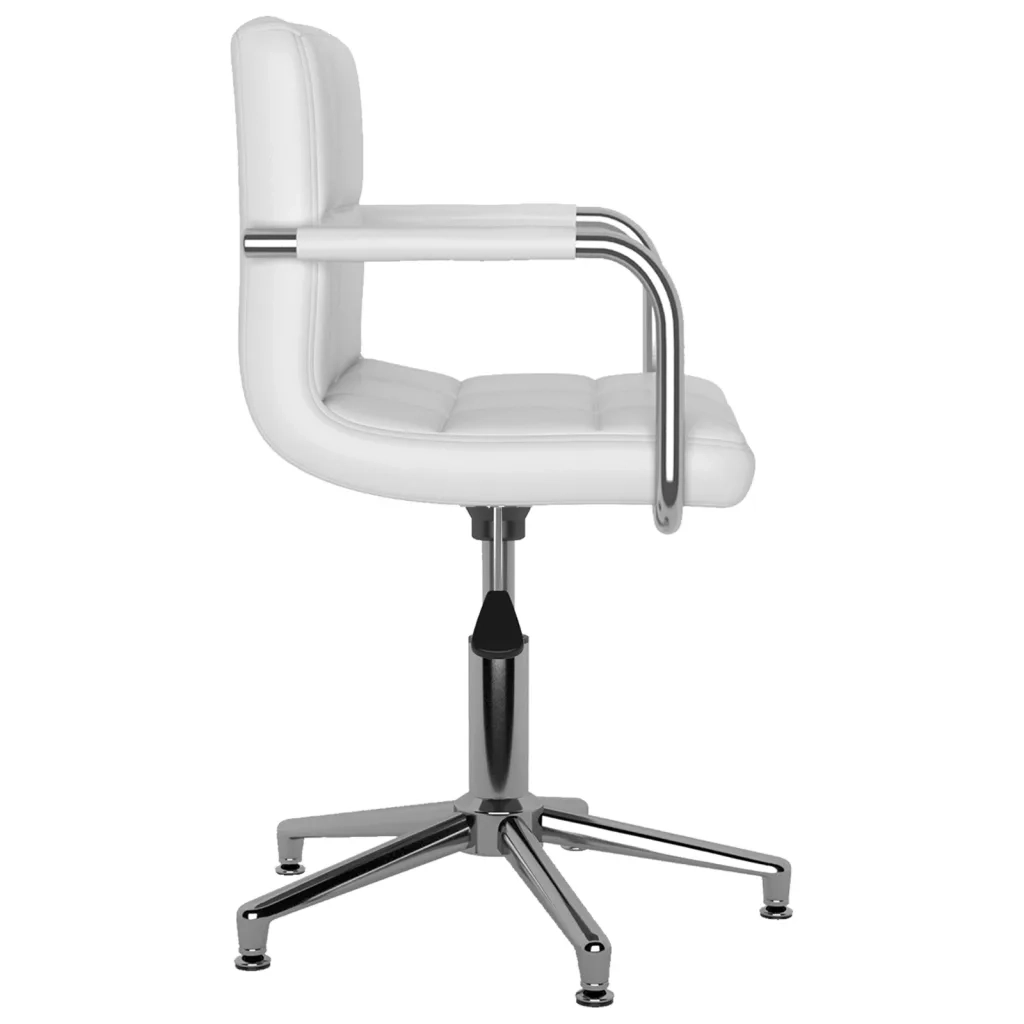 Sedia da Pranzo Girevole Bianca in Similpelle cod mxl 55097