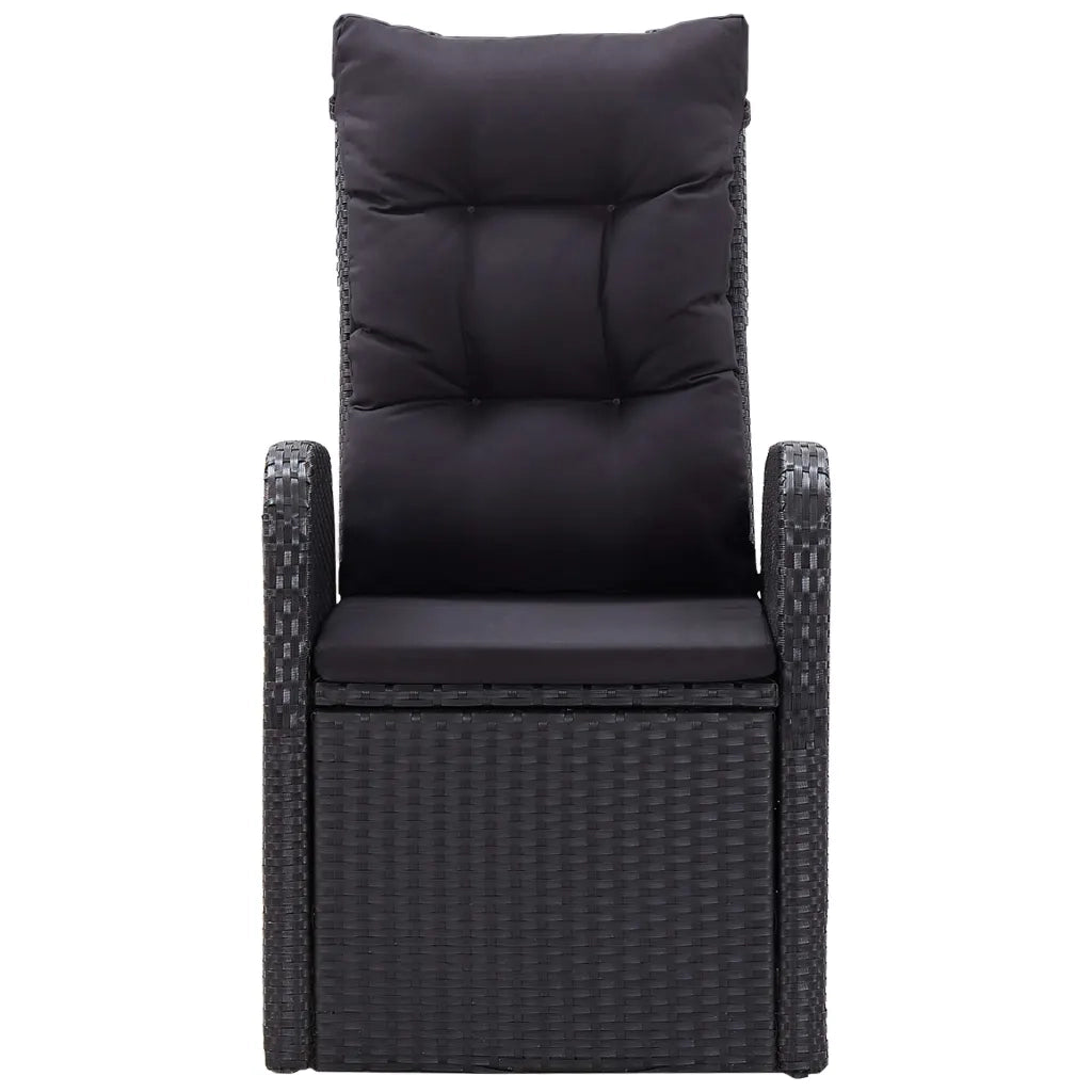 Set Mobili da Pranzo per Giardino 5 pz Nero cod mxl 42205