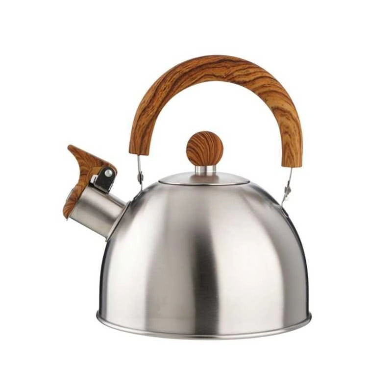 Bollitore Inox Fischio Manico Legno L.1,5 Eva