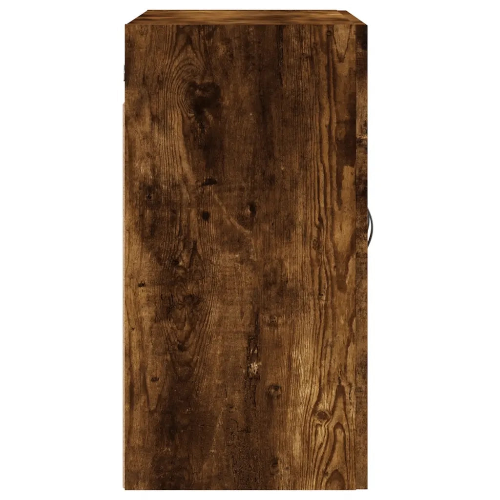 Armadietto a Muro | Mobile a Parete Rovere Fumo 60x31x60 cm in Legno Multistrato