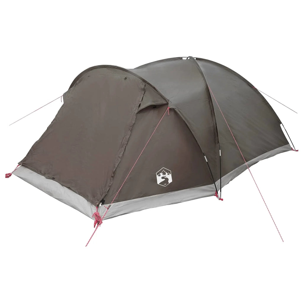 Tenda Capanna Marrone grigio 6 persone Poliestere e Acciaio 42029012
