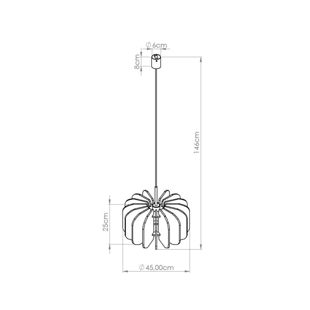 Lampada a sospensione e da terra moderna MULA con paralume in feltro 45 cm nero beige