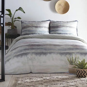 Set di coperte per letto, tessuto di cotone, schiuma di mare, super-king