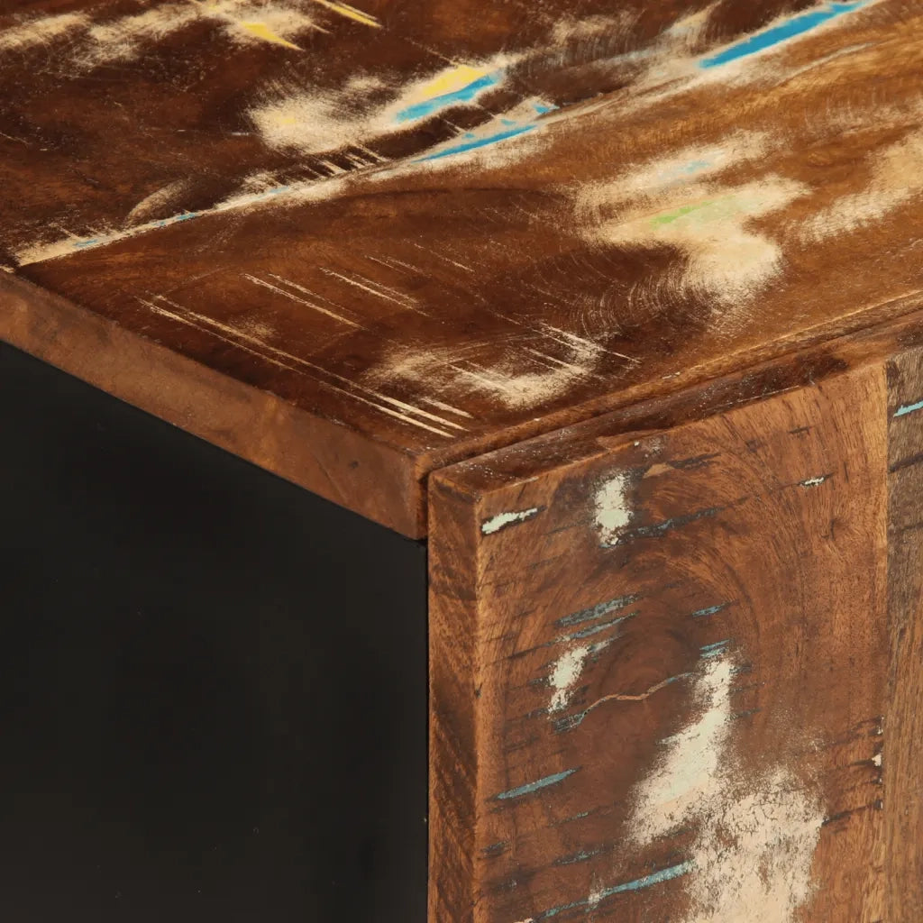 vidaXL Mobile da Bagno a Parete 38x33x48cm Legno Massello di Recupero