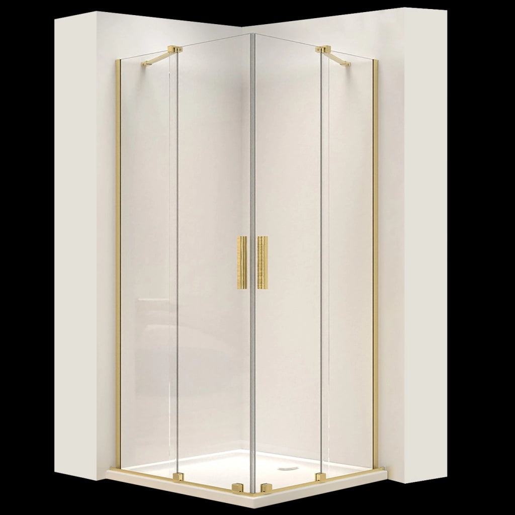 Cabina Doccia Rea Montana Double Gold Brush 80x80