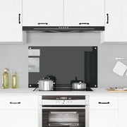 Paraschizzi per Cucina Nero 100x60 cm in Vetro Temperato 249492