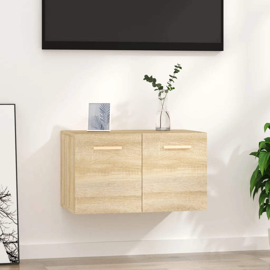 Mobile a Parete Rovere Sonoma 60x36,5x35 cm Legno Multistrato 812909