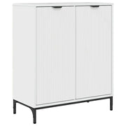 Credenza | Madia | Buffet da pranzo | Armadio da pranzo Bianco Lucido 69,5 x 33 x 82 cm Legno multistrato