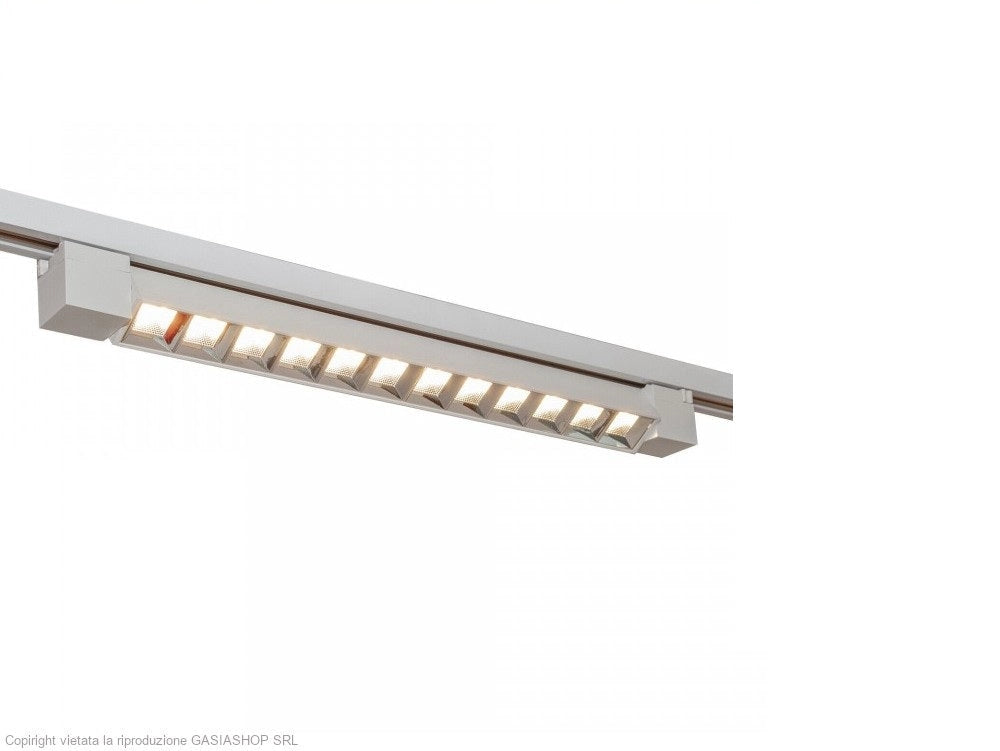 Proiettore LED per Binario Elettrificato 26W 3126lm Bianco, Faretto Lineare per Negozi e Showroom, Luce Diretta ad Alta Efficienza, Luce calda, fredda o naturale Colore della luce: Luce fredda