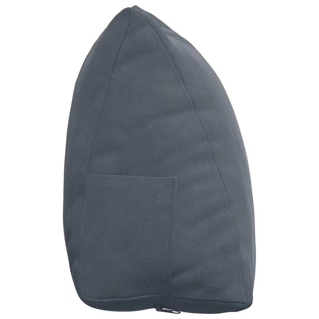 Cuscino per Schiena Grigio scuro 45 x 20 x 35 cm