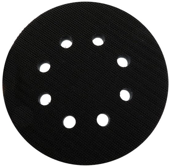 Panno di schiuma 5 pollici - Schiuma abrasiva interfaccia - 8 fori - Materiale schiuma morbido - Efficiente aspirazione della polvere - Compatibile con le macchine a nastro - Panno di schiuma
