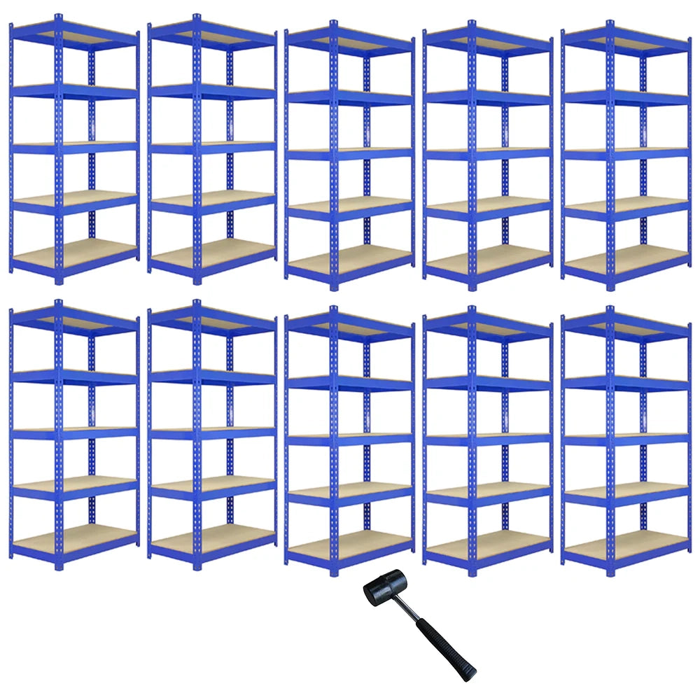 Scaffali da Garage Q-Rax ad Incastro Scaffalature da Officina Magazzino - Blu