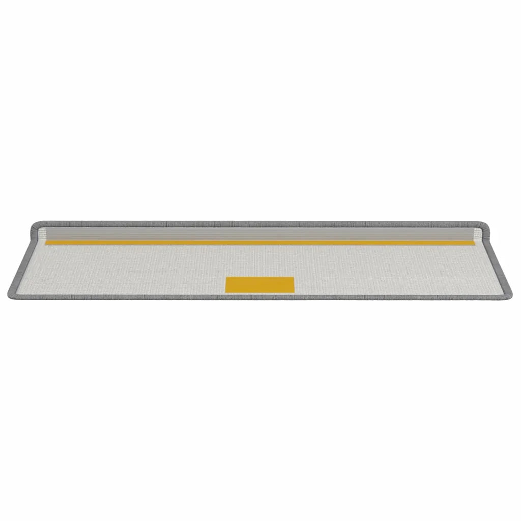 Tappetini per scale autoadesivi 15 pcs Grigio 65 x 21 x 4 cm 42011449