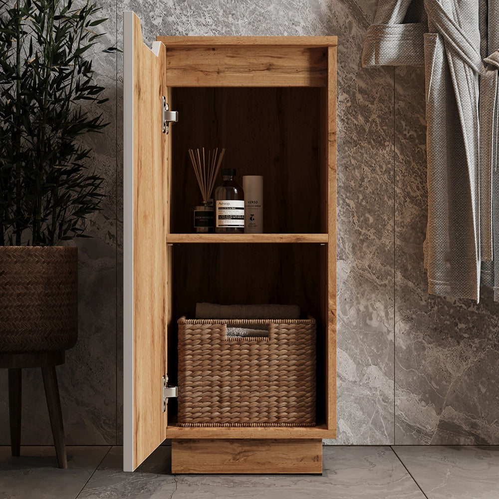 Vicco mobiletto bagno Rovere/bianco a strisce 33.4 x 81.9 cm