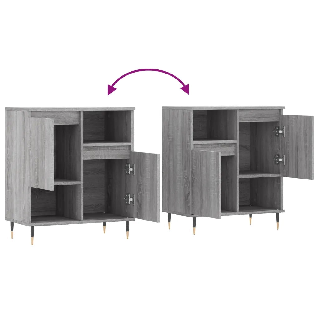 Credenza-Buffet-Armadio da cucina Grigio Sonoma 60x35x70 cm in Legno Multistrato 377776
