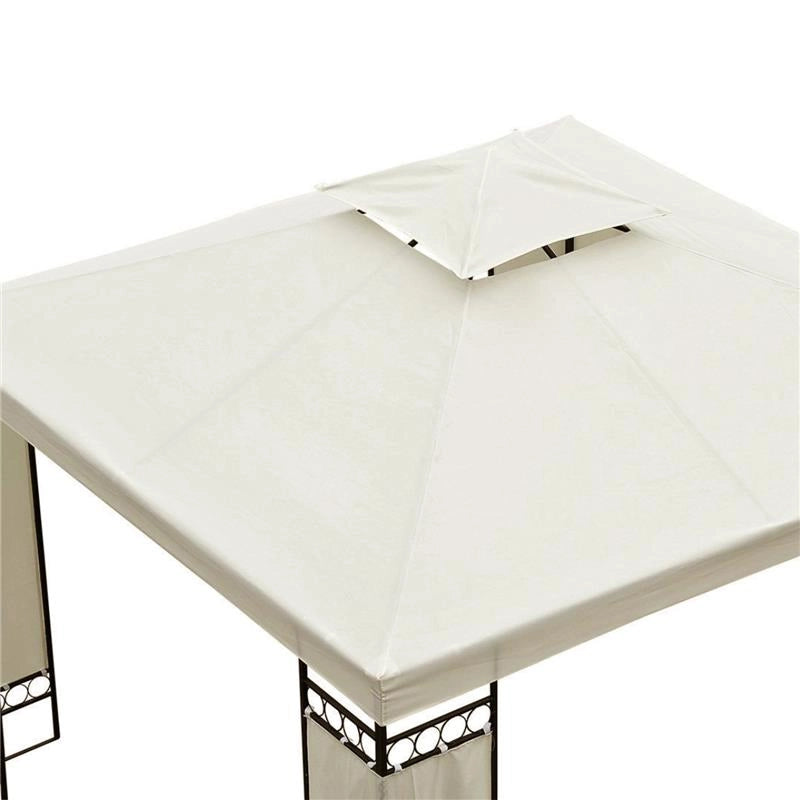 TELO TRASPIRANTE PER GAZEBO CON DOPPIO TETTO 3 X 3 MT IN COLORE CREMA