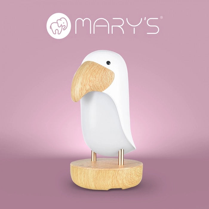 Lampada comodino Tukan bianca RGBW LED 2,7W Mary's